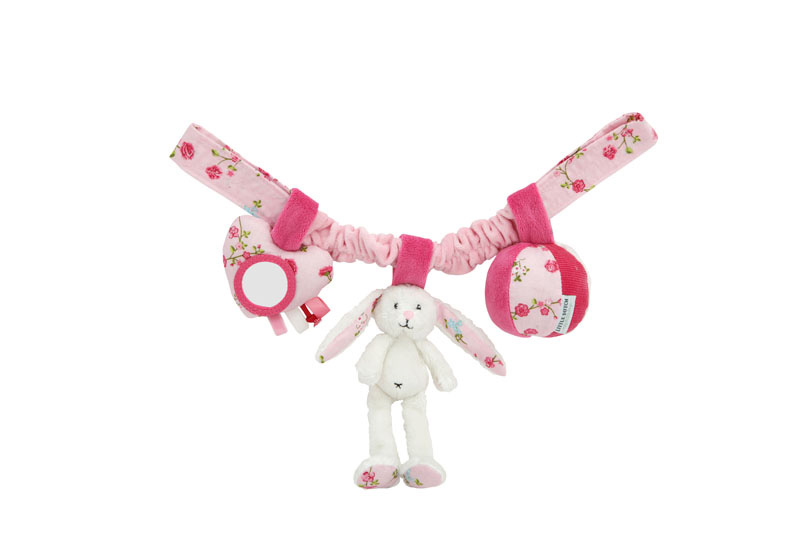 Tenen Illusie veiligheid Autostoelspeeltje Konijn Pink Blossom - babyfayshop